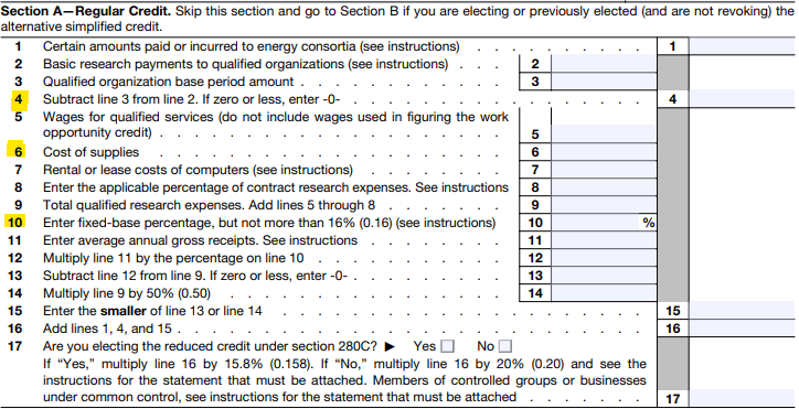 Regular Credit Method